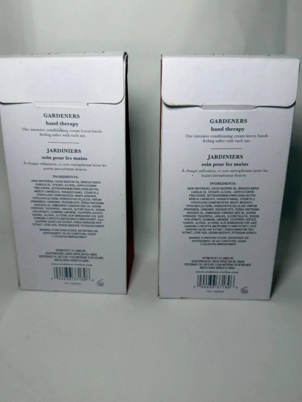 2x Crabtree & Evelyn Gardeners Hand Therapy 3.5oz Intensive Cream Lotion NIB